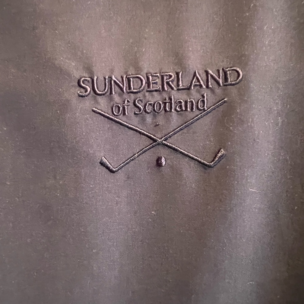 Vintage woman's Sunderland of Scotland Golf Vest. Navy/tan Size L. Great shape. - Picture 5 of 8